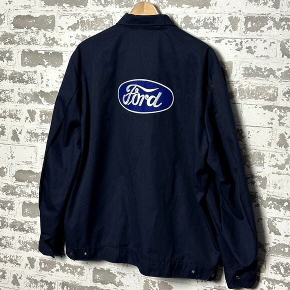 Vintage Ford Workers Jacket USA Made Size Large/XL - Picture 1 of 8
